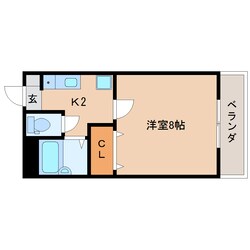 新清水駅 バス18分  折戸車庫下車：停歩6分 2階の物件間取画像